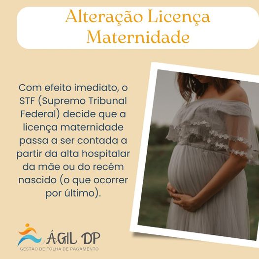 Alteração Licença Maternidade