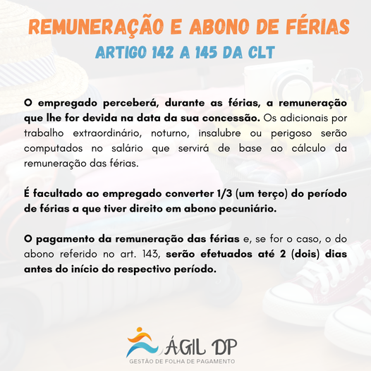 Remuneração e Abono de Férias